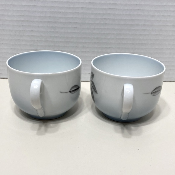 Bing & Grondahl Kjobenhavn Falling Leave Danish Porcelain Cups #103 Set of 2 Vtg - Picture 4 of 8
